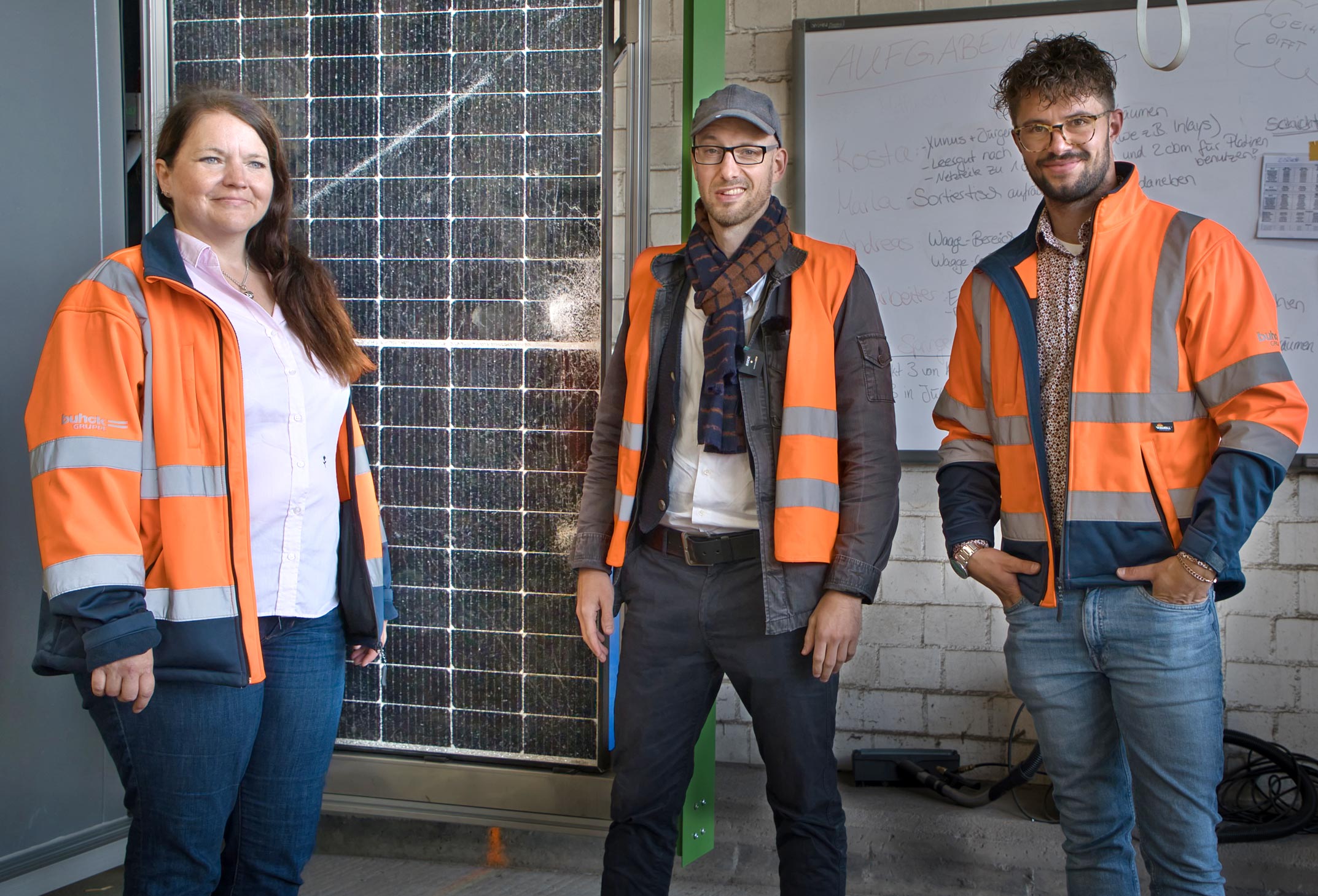 Felix Goldbach besucht Buhck Recycling in Hamburg 2021