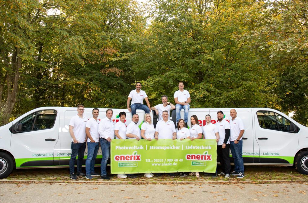 enerix Memmingen - unser Team und unsere Fahrzeuge