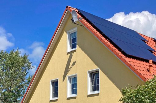Solaranlage von Enerix auf einem Einfamilienhaus