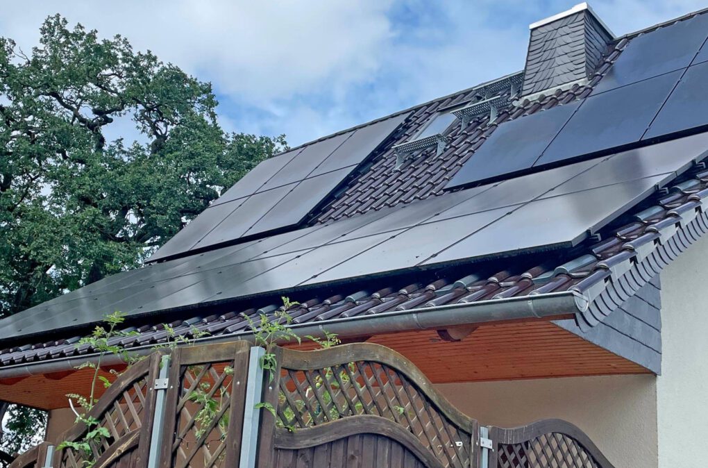 Solaranlage von Enerix auf einem Einfamilienhaus