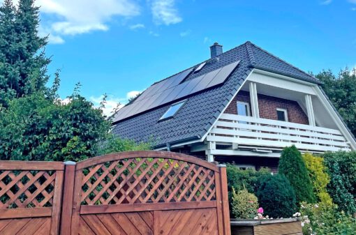 Solaranlage von Enerix auf einem Einfamilienhaus